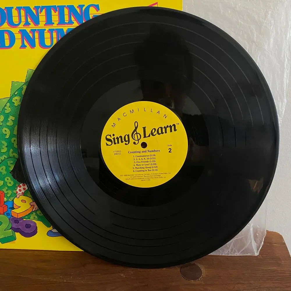 Vintage 1988 Counting And Numbers Sing & Learn Vinyl Record